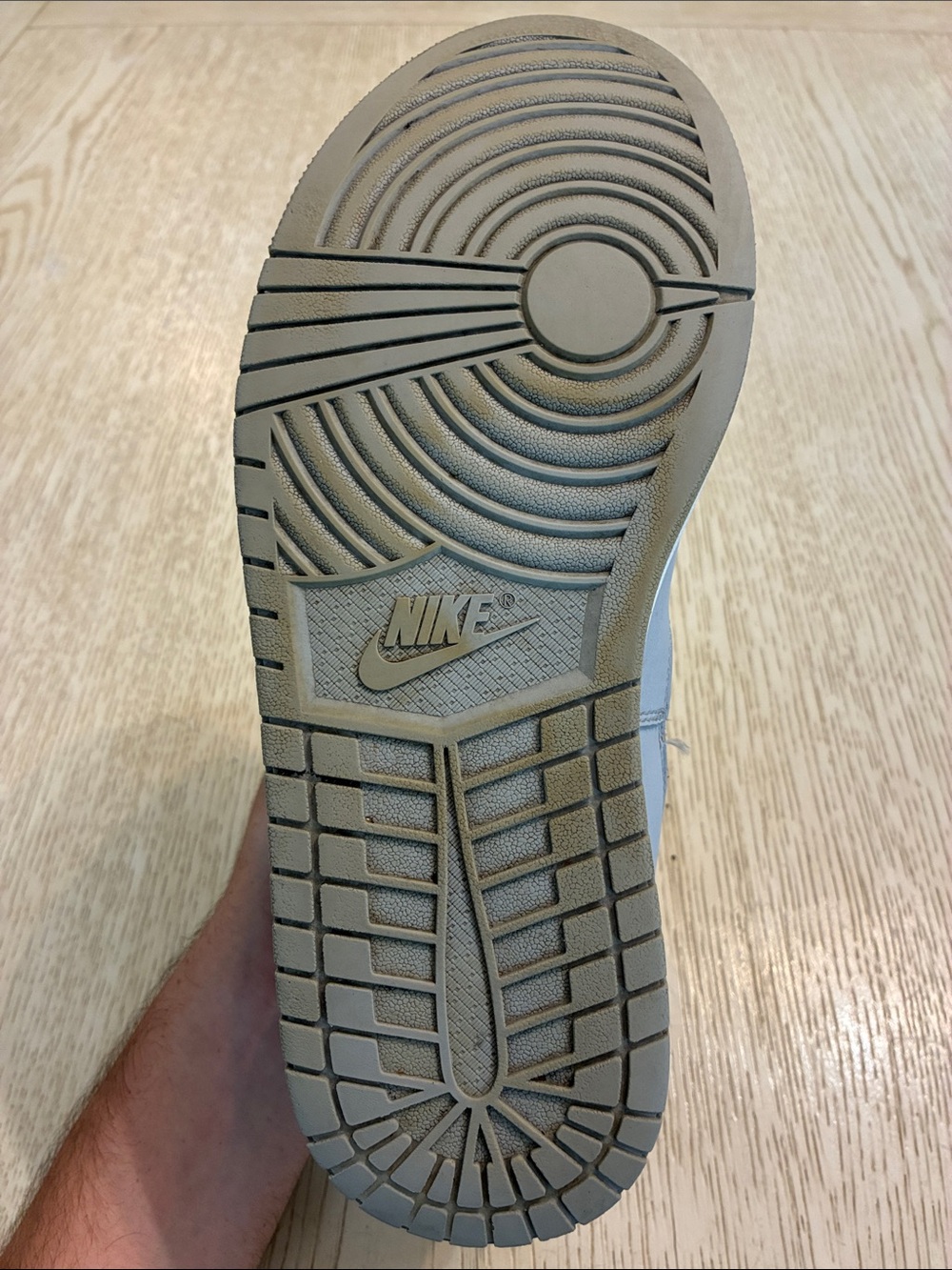 Men’s Nike Jordan Air SOG “Black Cement” High Top Sneaker Shoes (Black/Grey) - Picture 12 of 16